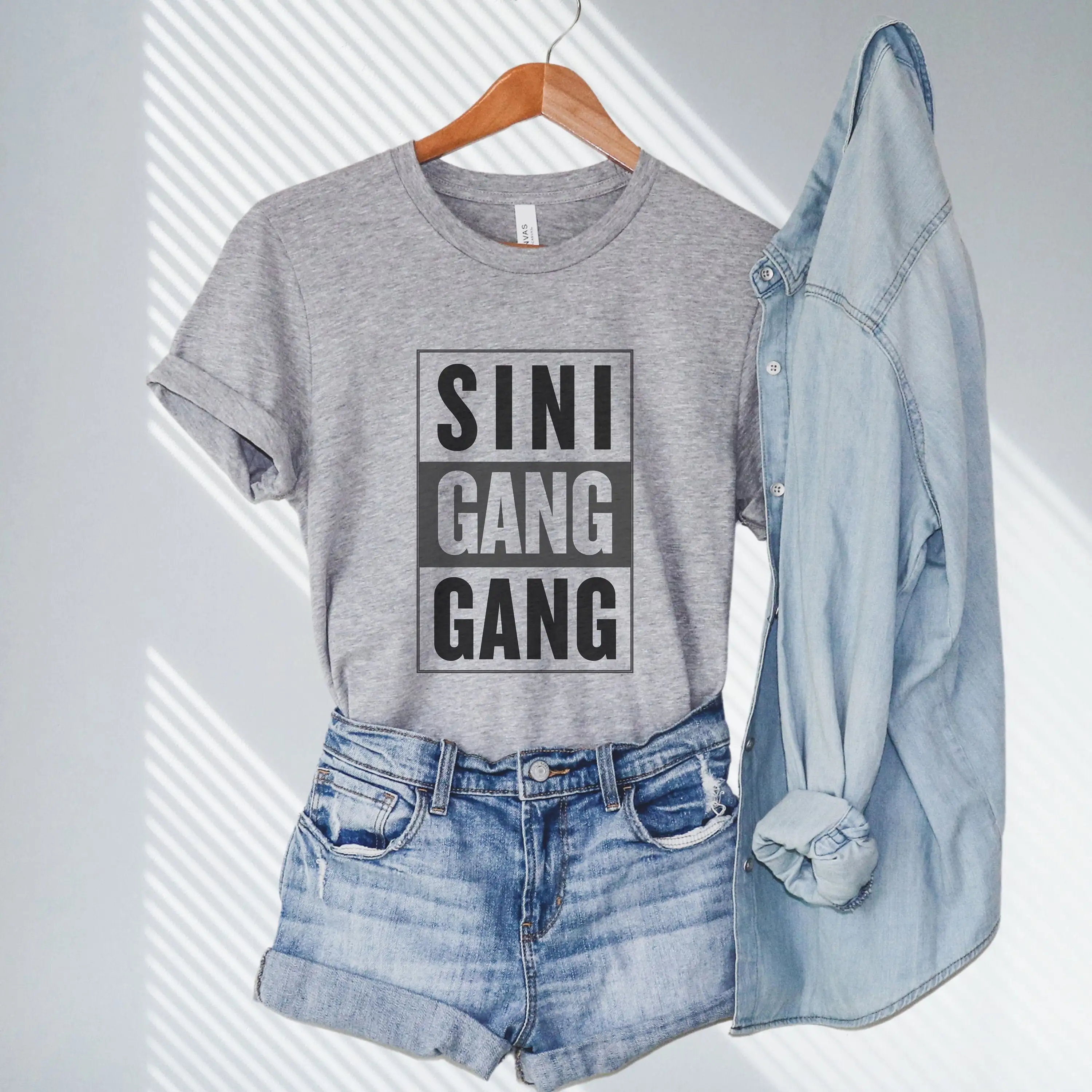 Camiseta Sinigang Gang, orgullo filipino para el ventilador de sopa agria, Pinoy Foodie Tatay Nanay Ate Kuya Tita Tito o amigo filipino