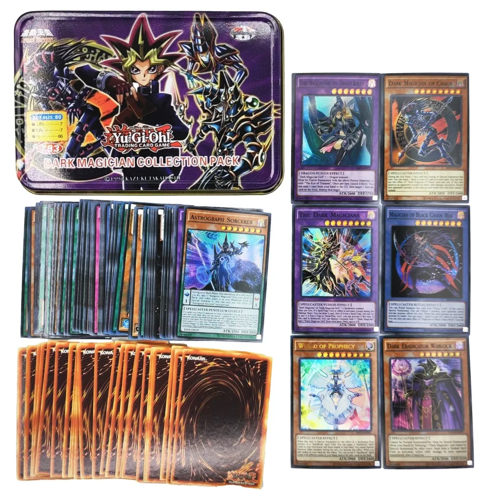 Yu Gi Oh Cards PEGASUS PACK Card Deck English TCG Holographic Golden White Dragon Duel Game Collection Card with Tin Box