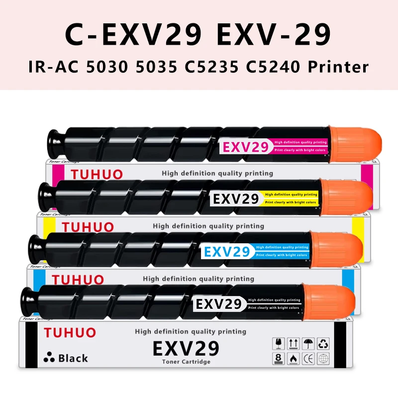 

C-EXV29 CEXV 29 NPG46 GPR31 Color Toner Cartridges Compatible for Canon IR-AC 5030 5035 C5235 C5240 Printers