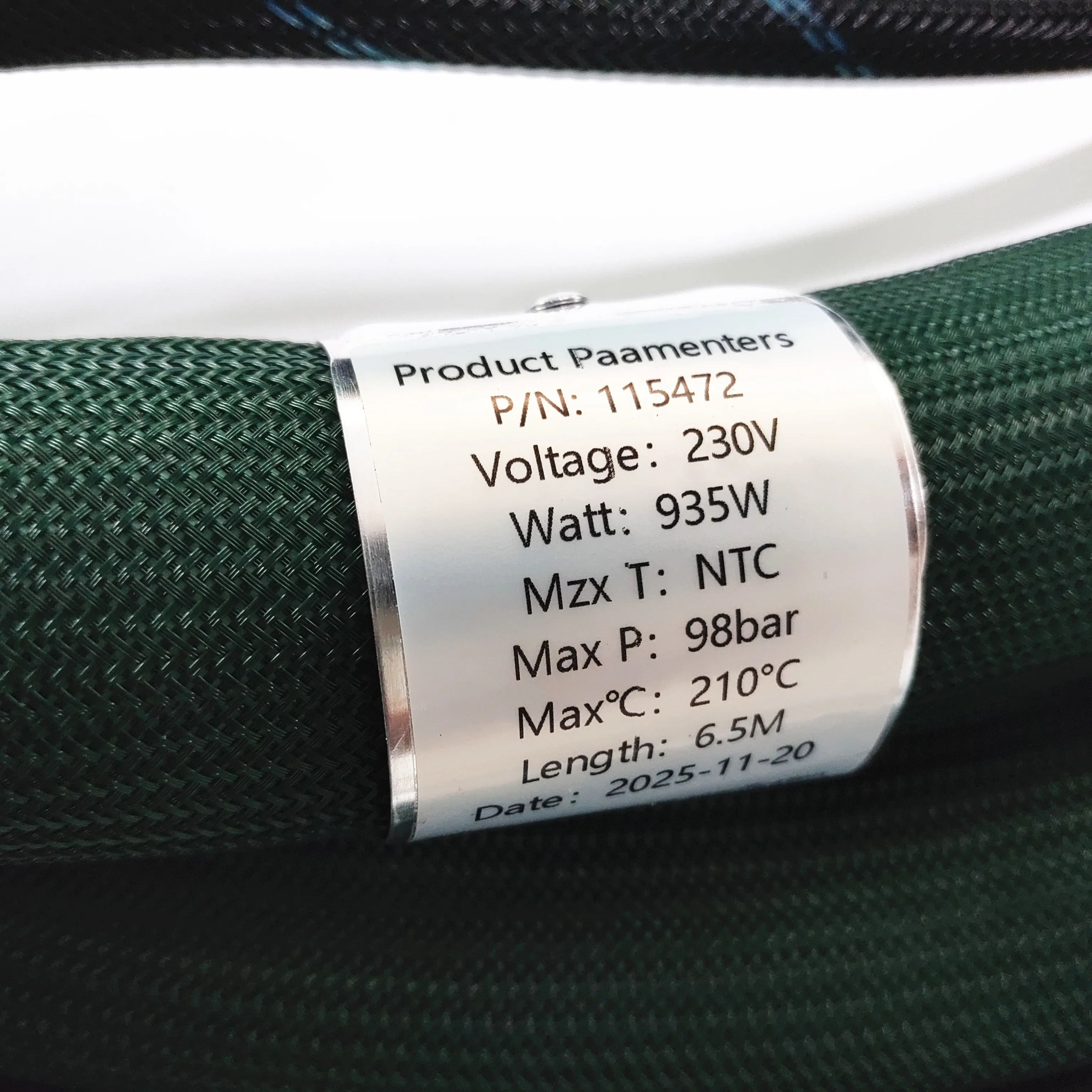 115472  Hot Melt Glue Hose 6.5m  Sensor Type: NTC Electric Single Temperature Type for DIY Projects Customized Length  Flexible