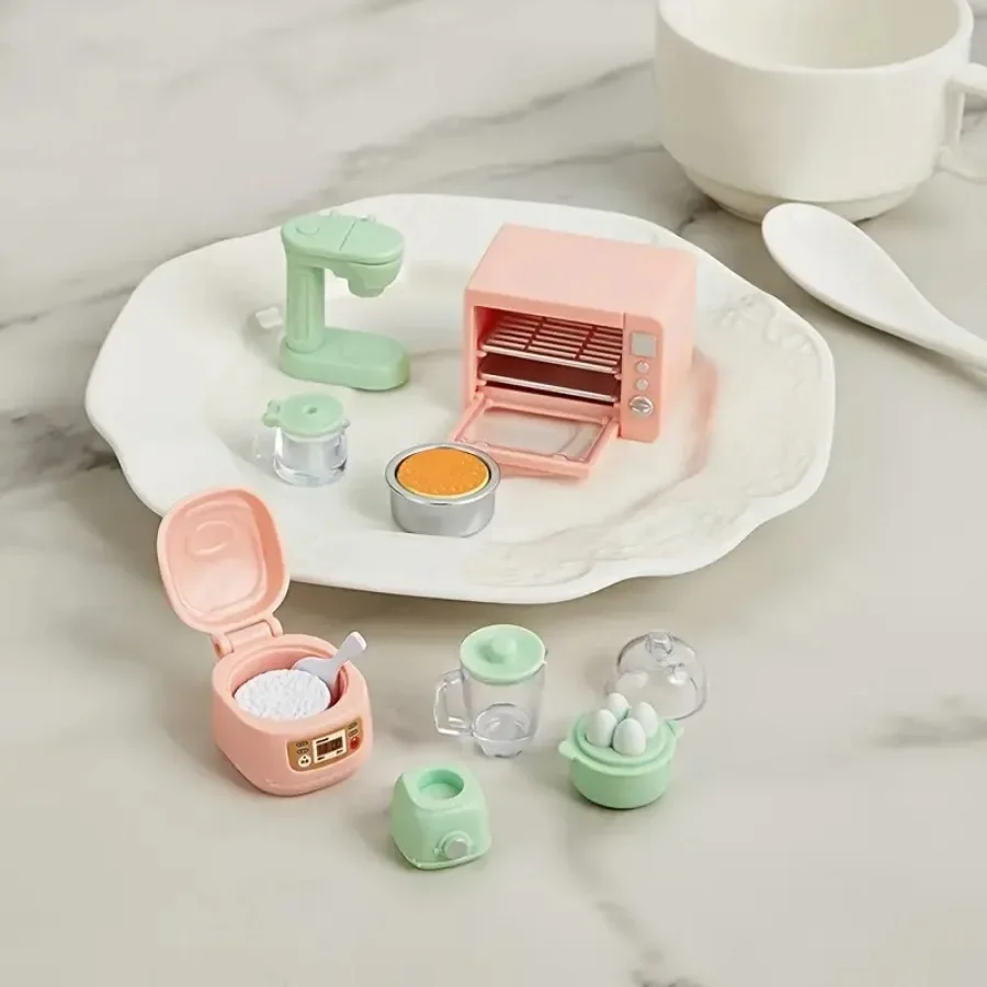 G1-schaal keukenset - realistische magnetron rijstkoker eierkoker sojamelkmaker met filter perfect speelhuis kinderspeelgoed
