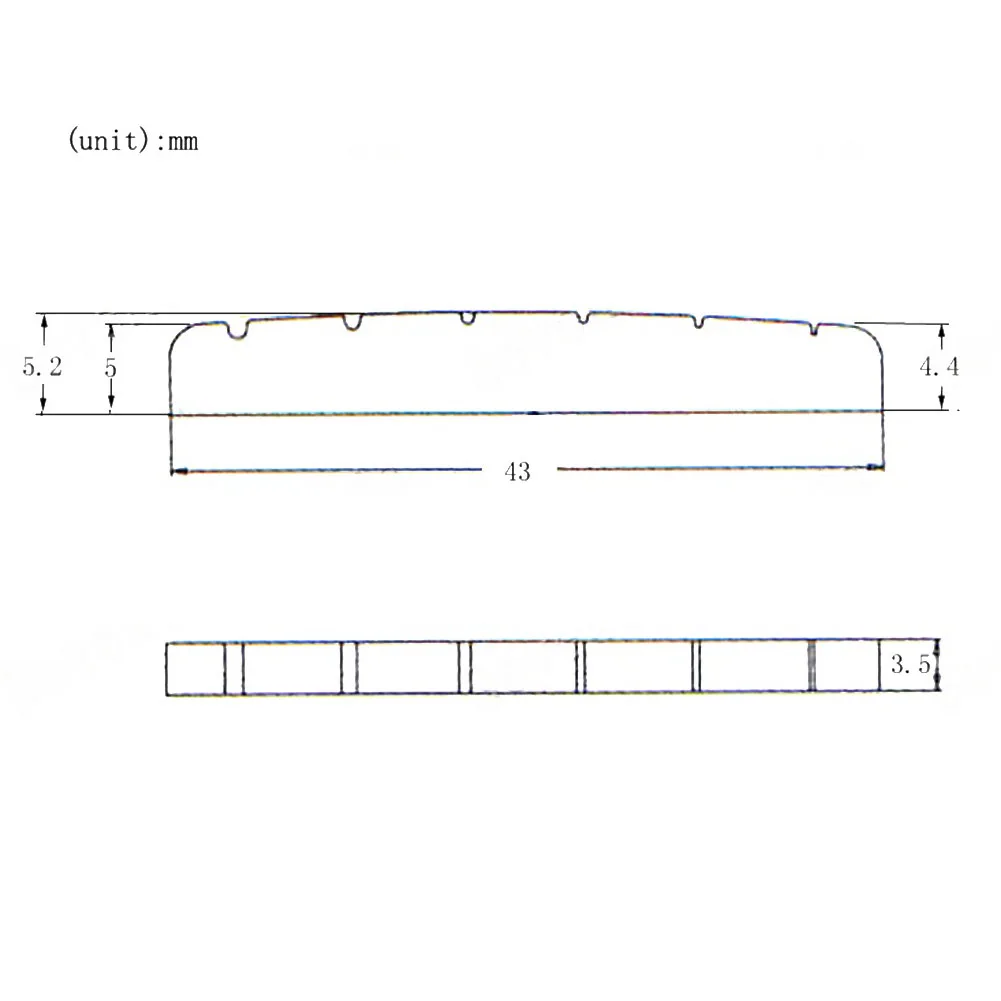 Brass Guitar Nut Perfectly Suited for TL Electric Guitars Optimized 6 String Slot Configuration Improves Tuning