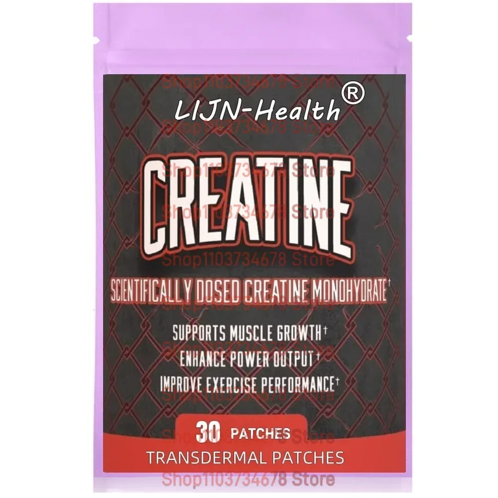 30 Patches Creatine Monohydrate Transdermal Patches Support Lean Muscle Growth, Recovery & Performance