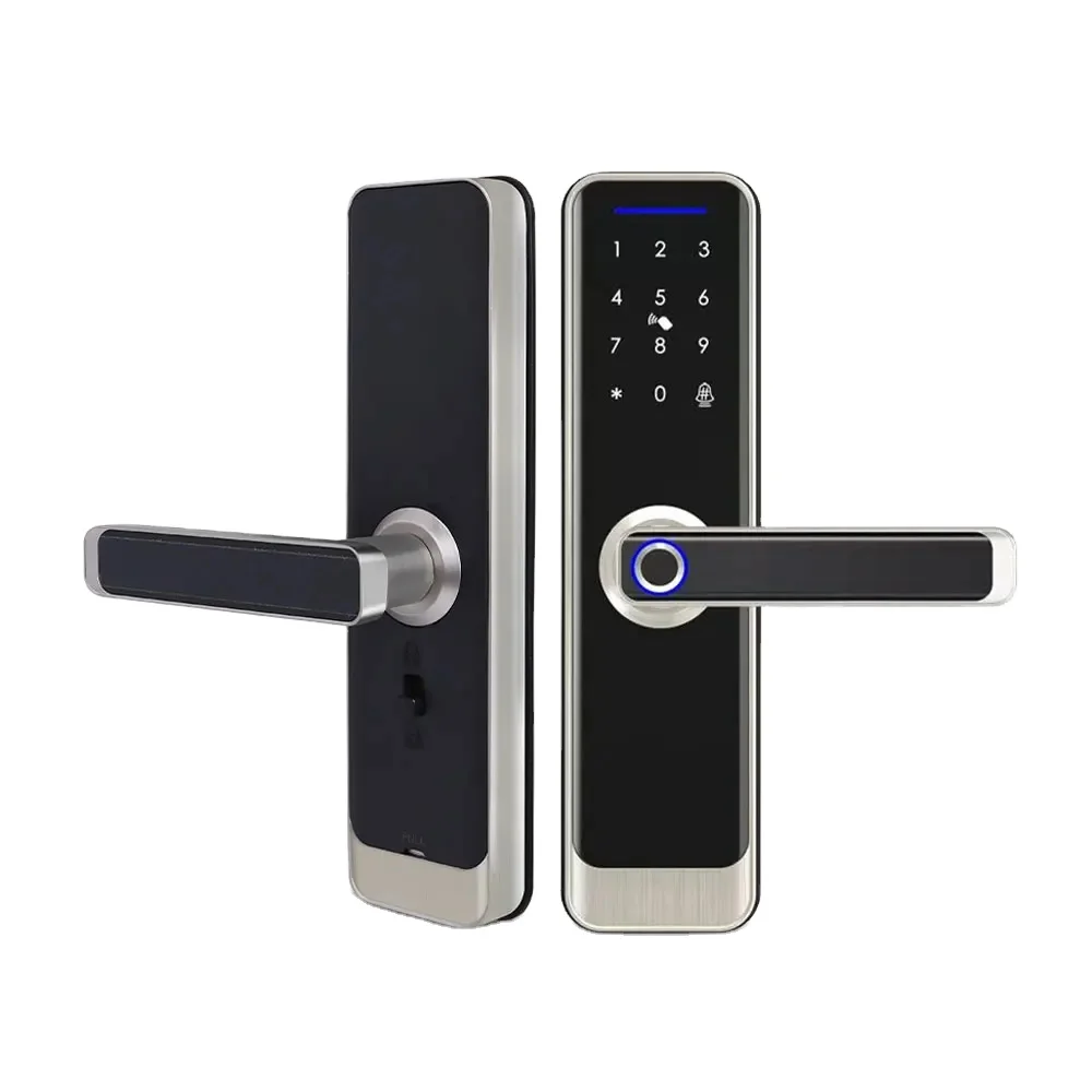 Tuya Zigbee Smart Fingerprint Door Lock IC Card Key Password App Remote Unlock With Doorbell Security Mechanical Lock