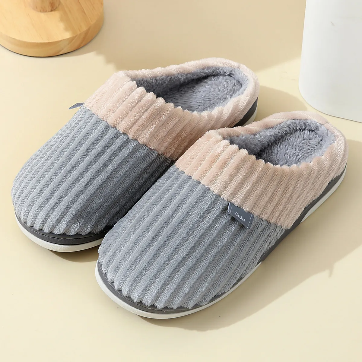 Women Winter Home Slippers Cartoon Nonslip Soft Winter Warm House Spa Slippers Indoor Bedroom Lovers Outdoor Shoes