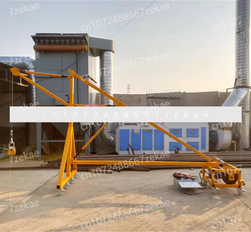 Crane household 1 ton frequency conversion speed regulation door and window glass special window crane small hoist