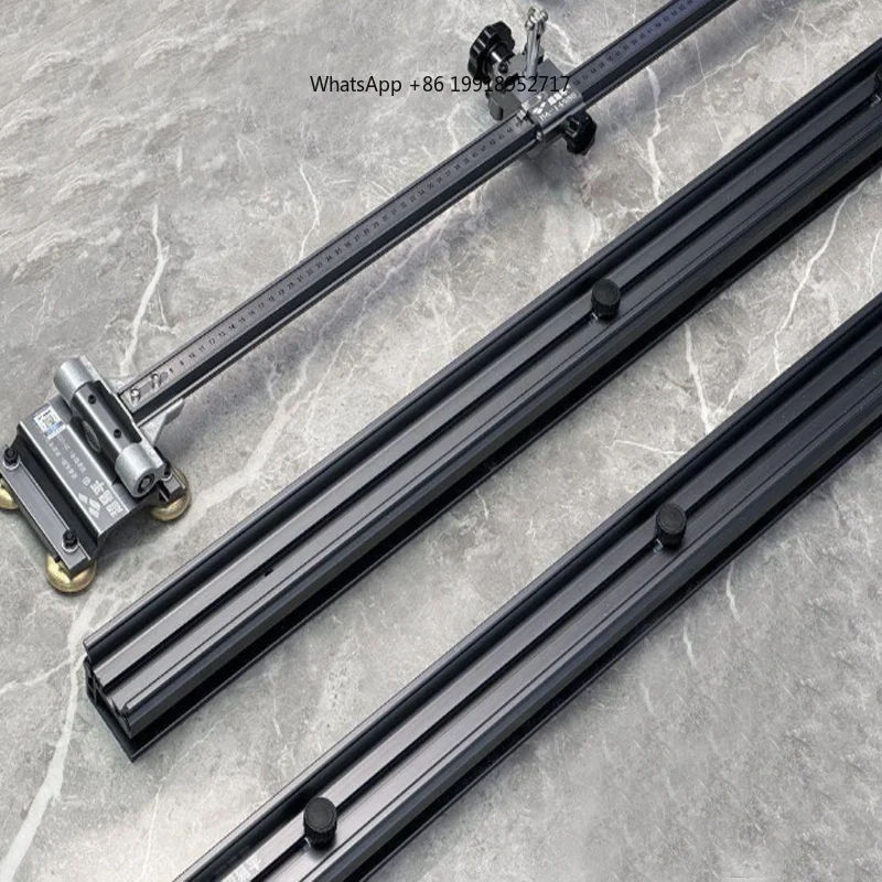Aluminum Manual Ceramic Tile Cutter Double Blade Wheel Fold Push-Pull Rod with Scale Precise Cutting Tile Marble Slabs Machine