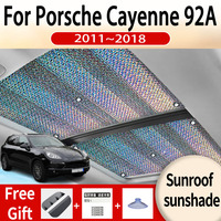 For Porsche Cayenne 92A 2011~2018 2015 E2 Car Sunroof Sunshade Panoramic Windshield Sunshade Anti-ultraviolet Auto Accessories