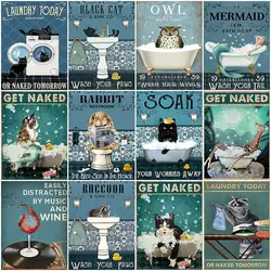 5D Full Diamond Painting Cat Animal Embroidery Rabbit On Clearance Text Mosaic Bathroom Cross Stitch Home Decor