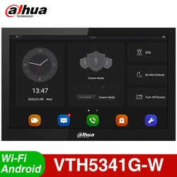 Dahua VTH5341G-W Android POE 10 Inch Kỹ Thuật Số Trong Nhà Màn Hình Video Liên Lạc Nội Bộ Loa Lắp Sẵn Chuông Cửa Không Dây Nhà Thông Minh securit