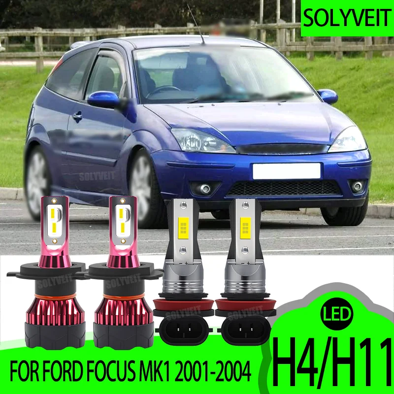 

LED H4 H11 Headlight HI-LO Beam Fog Light Conversion Kit IP67 Waterproof Dustproof FOR Ford Focus MK1 2001 2002 2003 2004