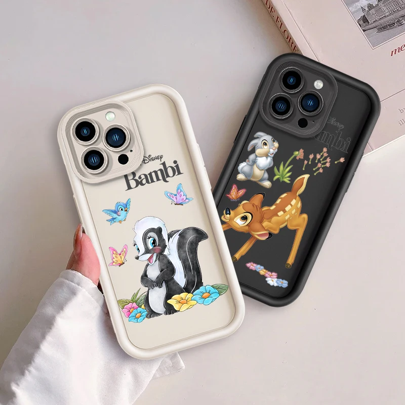 Disney Bambi Art Classical Eye Ladder For Apple iPhone 15 14 13 12 11 XS XR X Pro Max Plus Back Phone Case