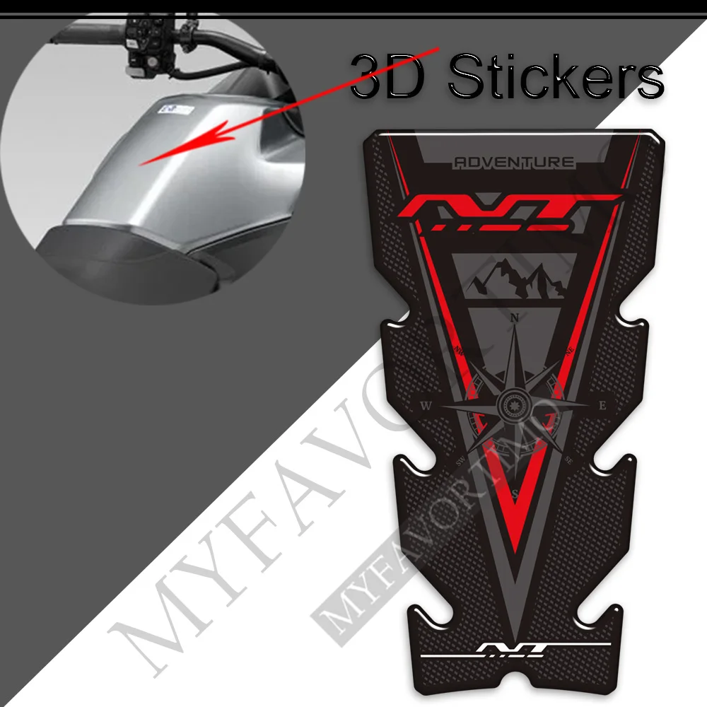 Motorcycle Stickers Decals Protector Tank Pad Gas Fuel Oil Kit Knee For Honda NT 650 700V 1000 1100 NT650 NT1100 Adventure