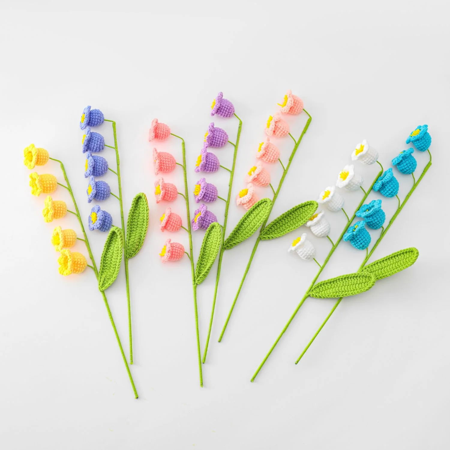 

10 Branches Artificial Flowers Blue Pink Orchid Lily Simulation Artificial Flowers Bouquet DIY Accessories Home Decoration