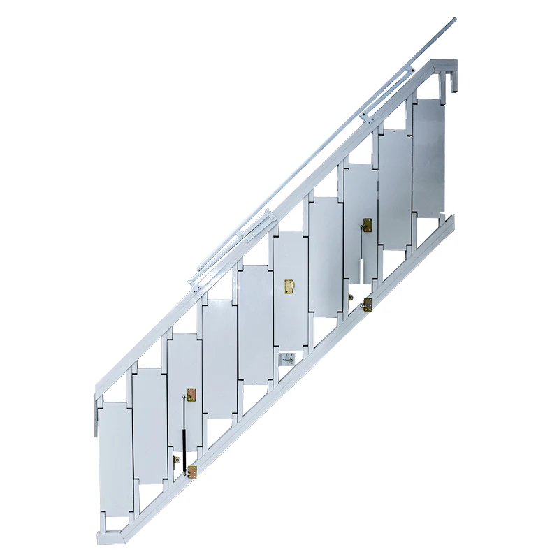 Thickened indoor and outdoor loft small apartment jumping compartment aluminum alloy wall staircase