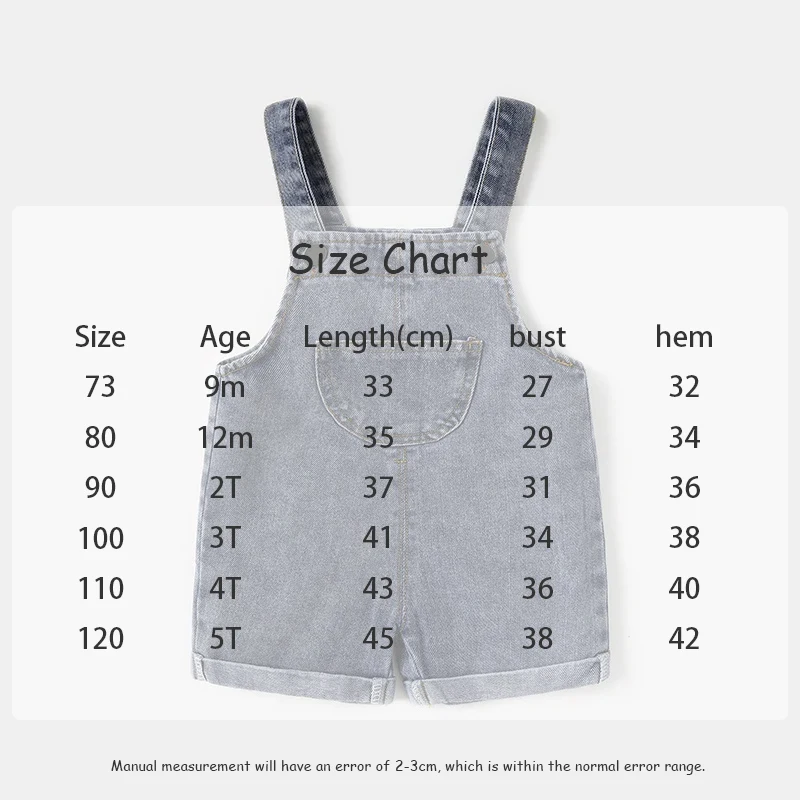 MILANCEL Neue Ankunft Kinder Kleidung Baby Mädchen Jungen Overalls Solide Kurze Stil Kleinkind Denim Overol Overalls – Detail 6