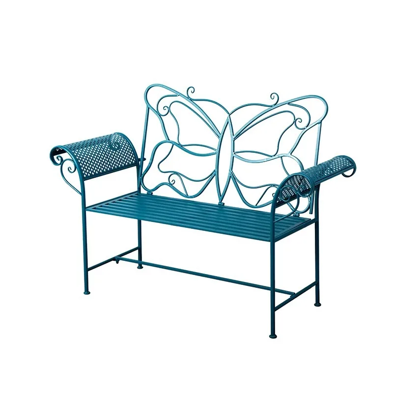 

Outdoor Balcony Bench Double Chair Park Wrought Iron Sofa