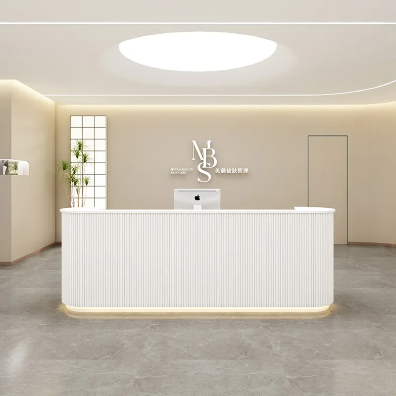 Beauty Salon Reception Desks Counter Bar Front Lectern Cashier Reception Desks Small Office Schreibtisch Furniture Counter