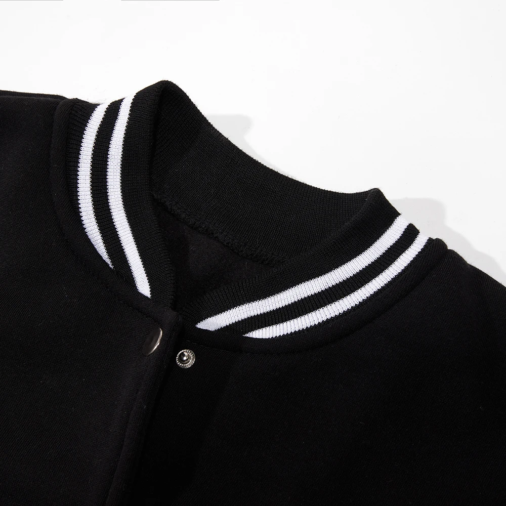 Japanese Anime Letter C Logo Coats Male Fashion Crewneck Baseball Uniform Vintage Clothing Loose Casual Female Sportswears