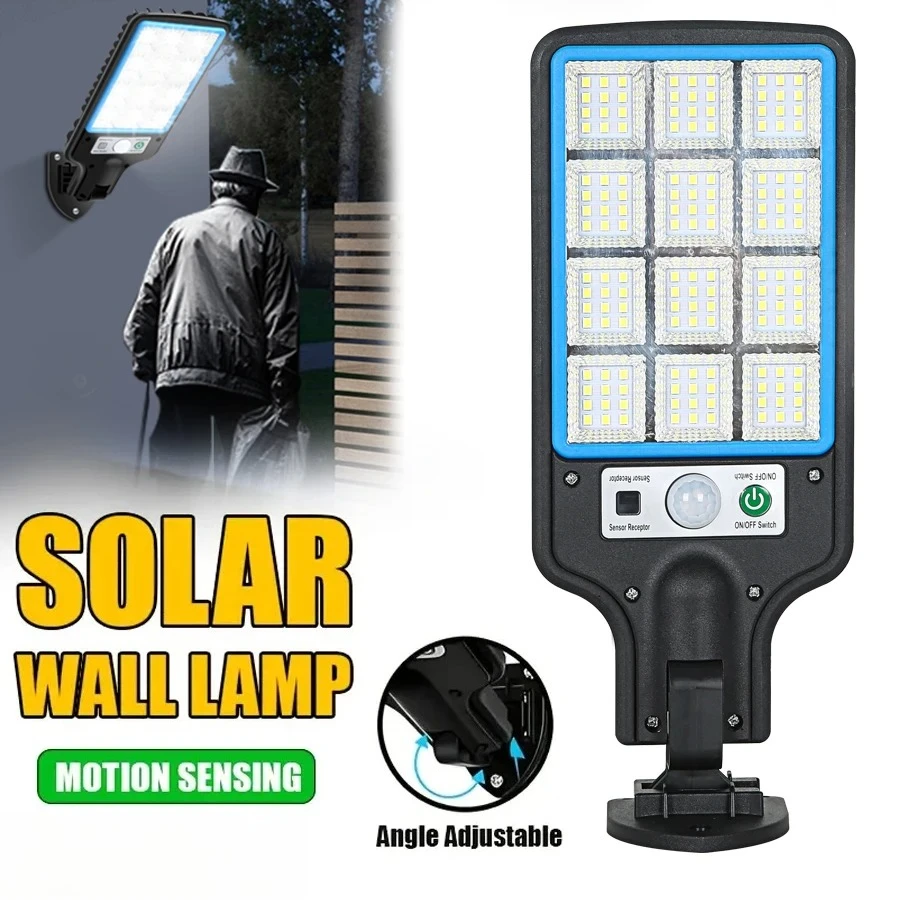 

‌Solar LED Wall Lamp Waterproof Sensor Outdoor Garden Street Courtyard Safety Lighting Easy Install with Motion Detection Smart‌