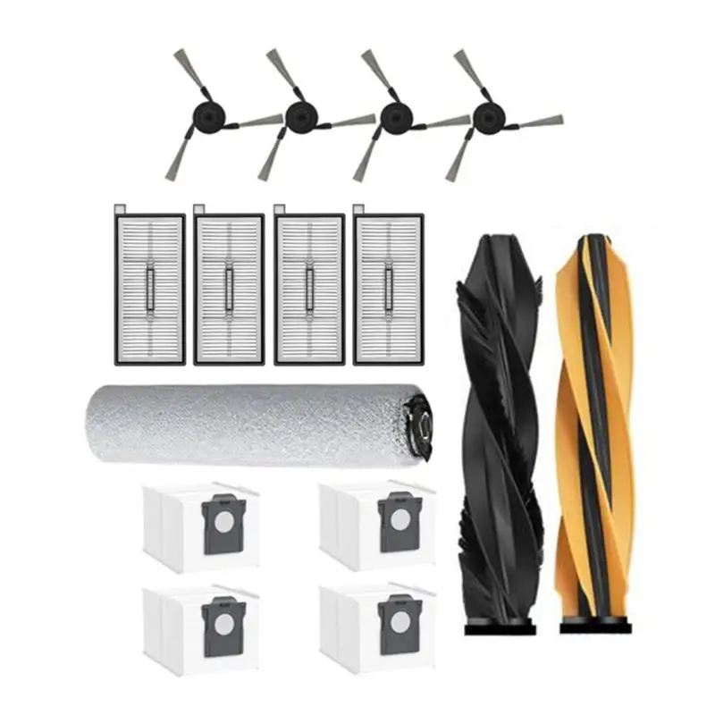 

Набор аксессуаров BAAO-15PCS для робота-пылесоса Dreame Mova Z60 Ultra: основная щетка, ролик, насадка для влажной уборки, мешки для сбора пыли, боковые щетки, HEPA-фильтр