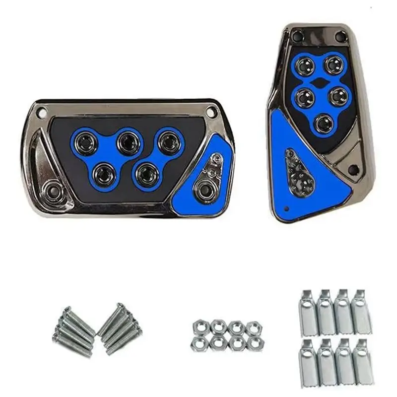 Non-Slip Anti-Slip Foot Treadle Set For Automatic Transmission Car Pedal Covers-T61C
