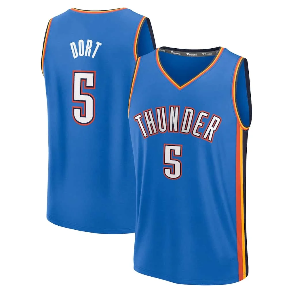 26-27 Thunder Team Basketball Unisex Jersey Alexander Jersey Summer Men Women Sports Breathable Quick-drying Vest Jersey