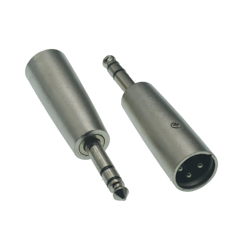 Chất Lượng Cao Mạ Niken 3Pin XLR Nữ Sang 1/4 "6.35Mm Cắm Micro Stereo Adapter Cổng Kết Nối Cổng Kết Nối 1 Cái