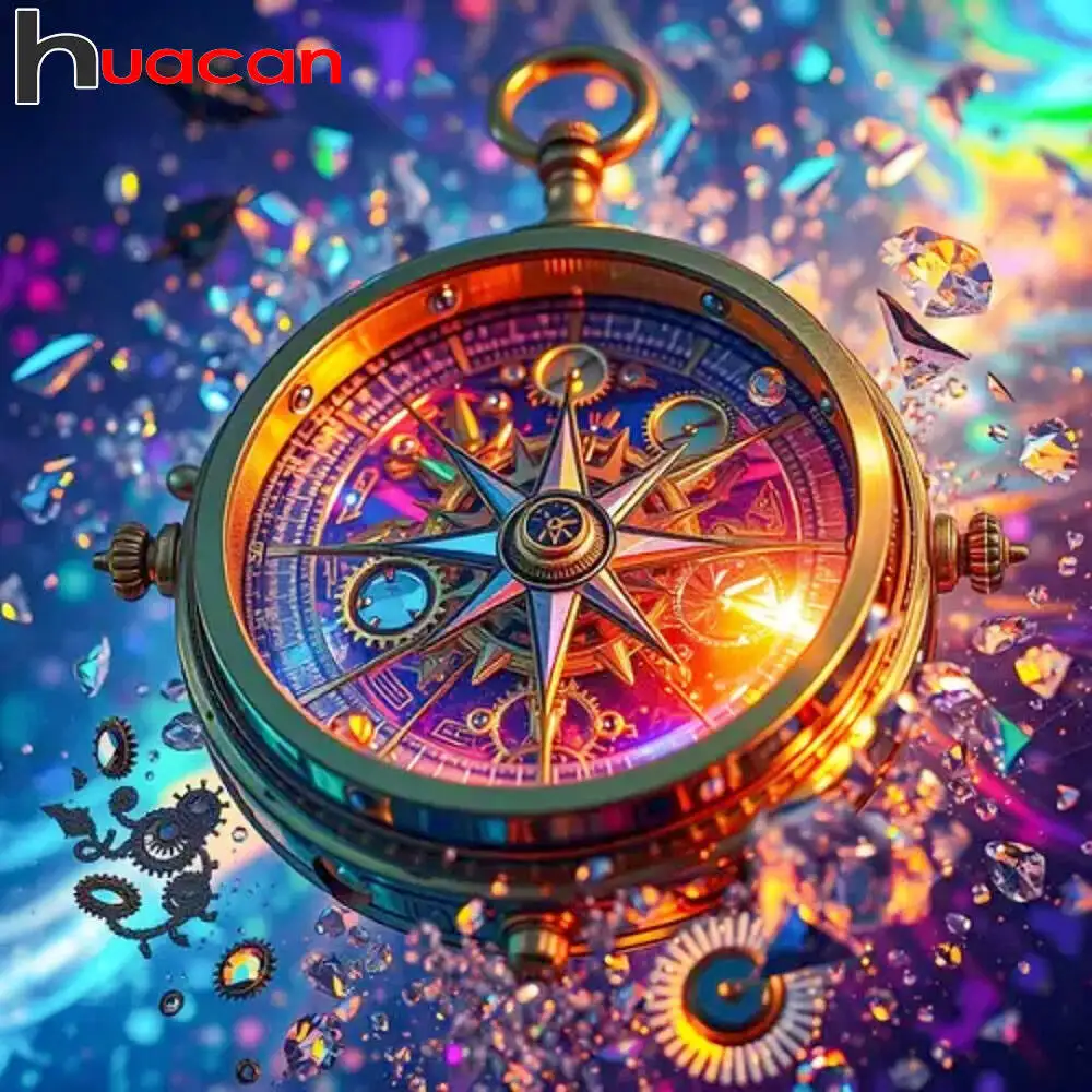Huacan 2025, neue Kollektion, Diamant-Gemälde, Delphin, Himmel, Diamant-Stickerei, Meer, Sonnenuntergang, Mosaik, Kunst, Dekoration, Gemälde