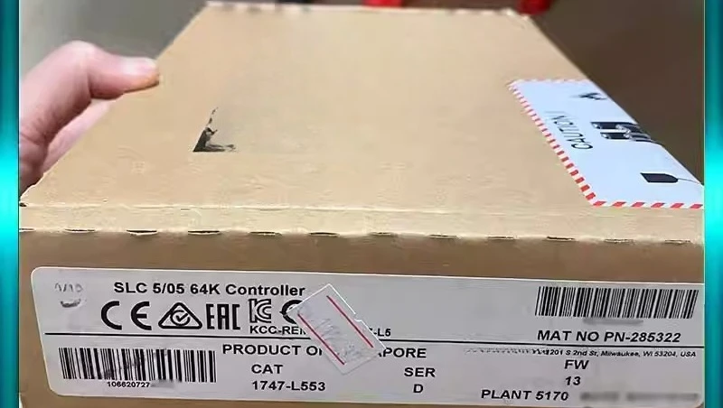 

1747-L553 SLC 5/05 controller, 64K, Ethernet and RS-232 communication ports, new