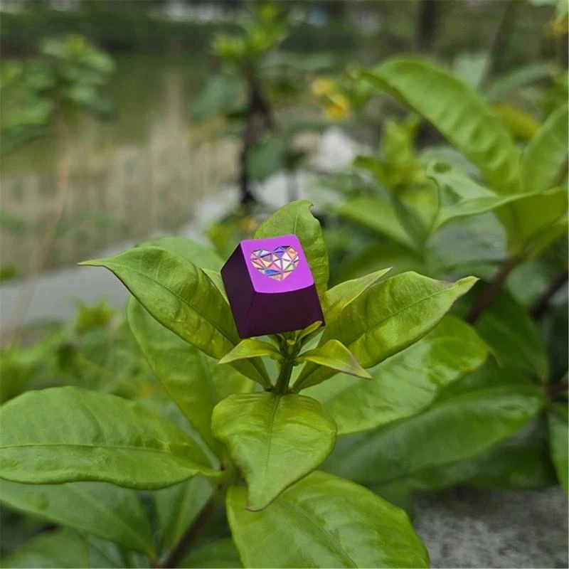 Aluminiumlegierung farbenfrohe Herzschlüsselkap Originalprofil für mechanische Tastaturen