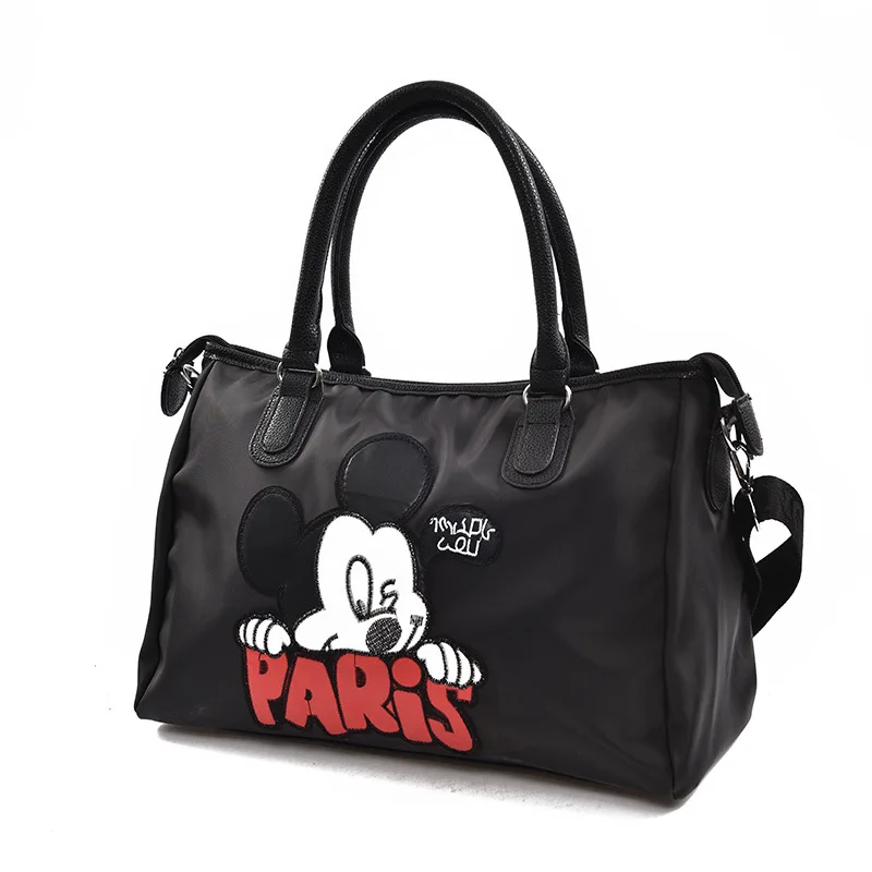 Disney 2024 New Fitness Travel Bag for Women, Fashionable Cartoon Mickey Business Trip Luggage Bag, Lightweight Handbag