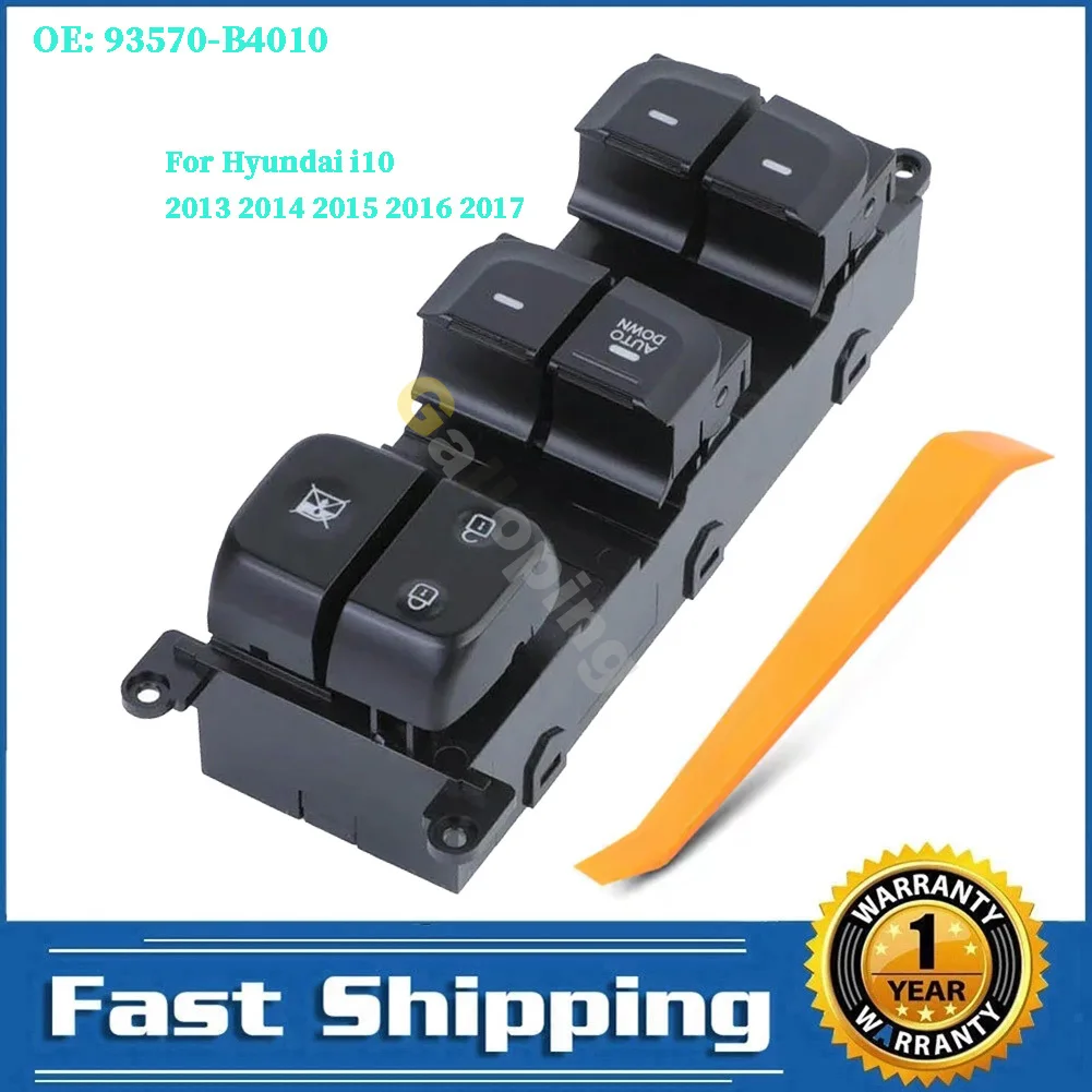 For Hyundai i10 Doctor 10 Places Ear 1.0 sx 2013 - 2017 Front Left Electric Power Window Switch Car Glass Lifter Control Button