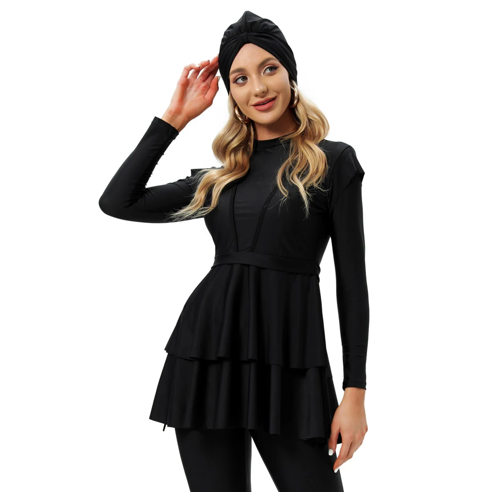 Women Muslim Swimwear Islamic Muslimah Burkinis Hijab Wear Bathing Suit Modest Clothing Long Sleeves Sport Swimsuit