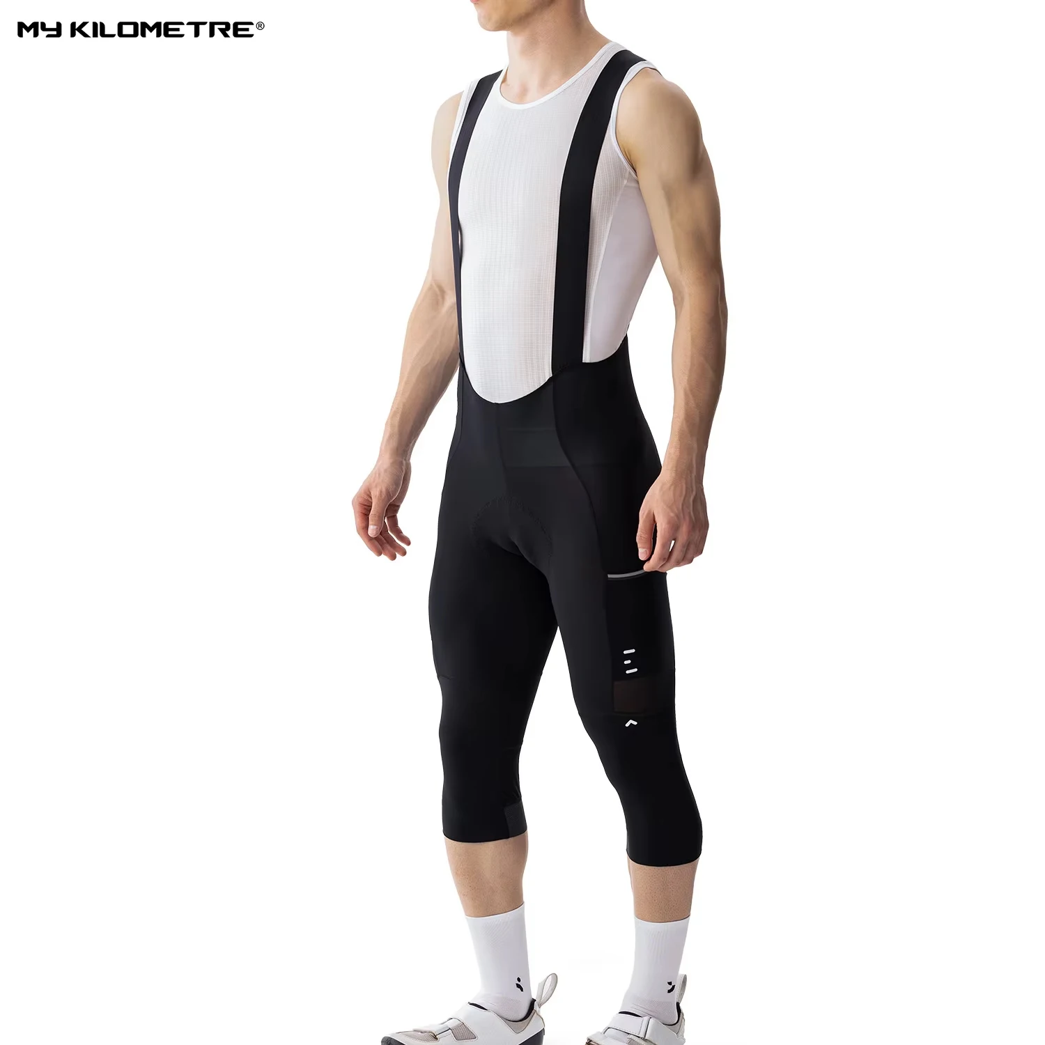 

Мужские велосипедные шорты 3/4 с высокоплотной подкладкой для MTB, для езды на велосипеде на 6 часов, MY KILOMETRE