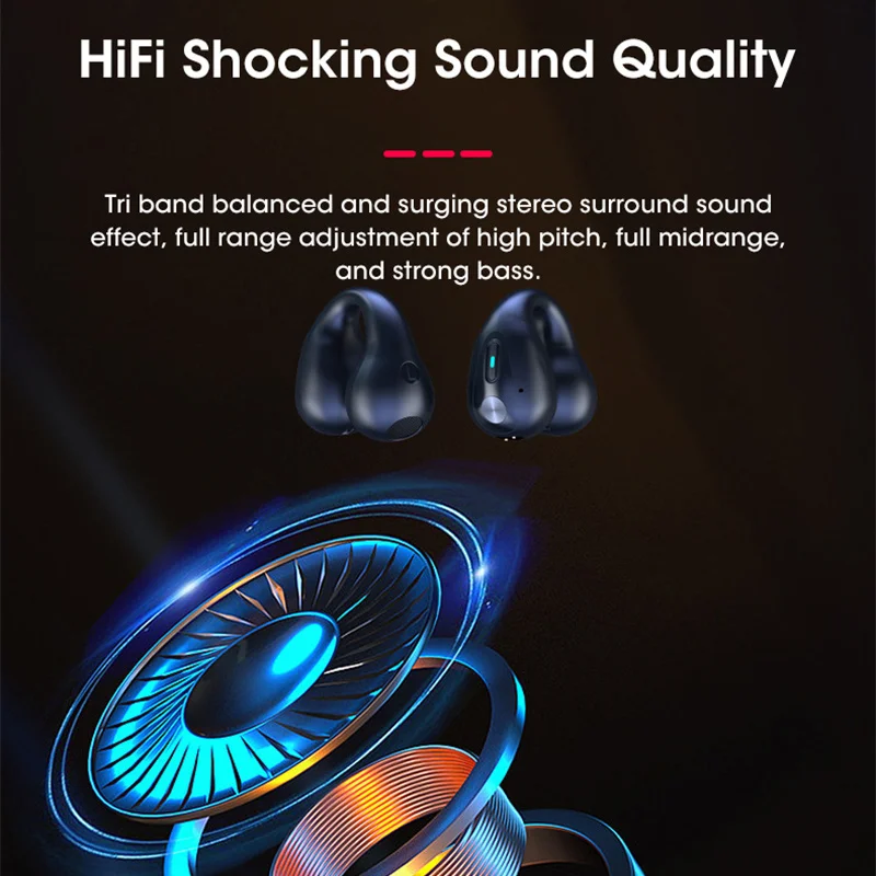 XIAOMI Bone Conduction TWS Earbuds pk Ambie Sound Earcuffs Ear Earring Wireless Bluetooth Earphones Auriculares Sport Headset