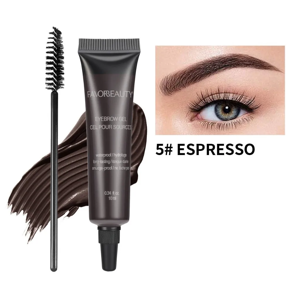Waterproof Liquid Eyebrow Gel Styling Liquid Long-lasting Eyebrow Tint Smudge Proof Eyebrow Dye Cream Beauty Routine