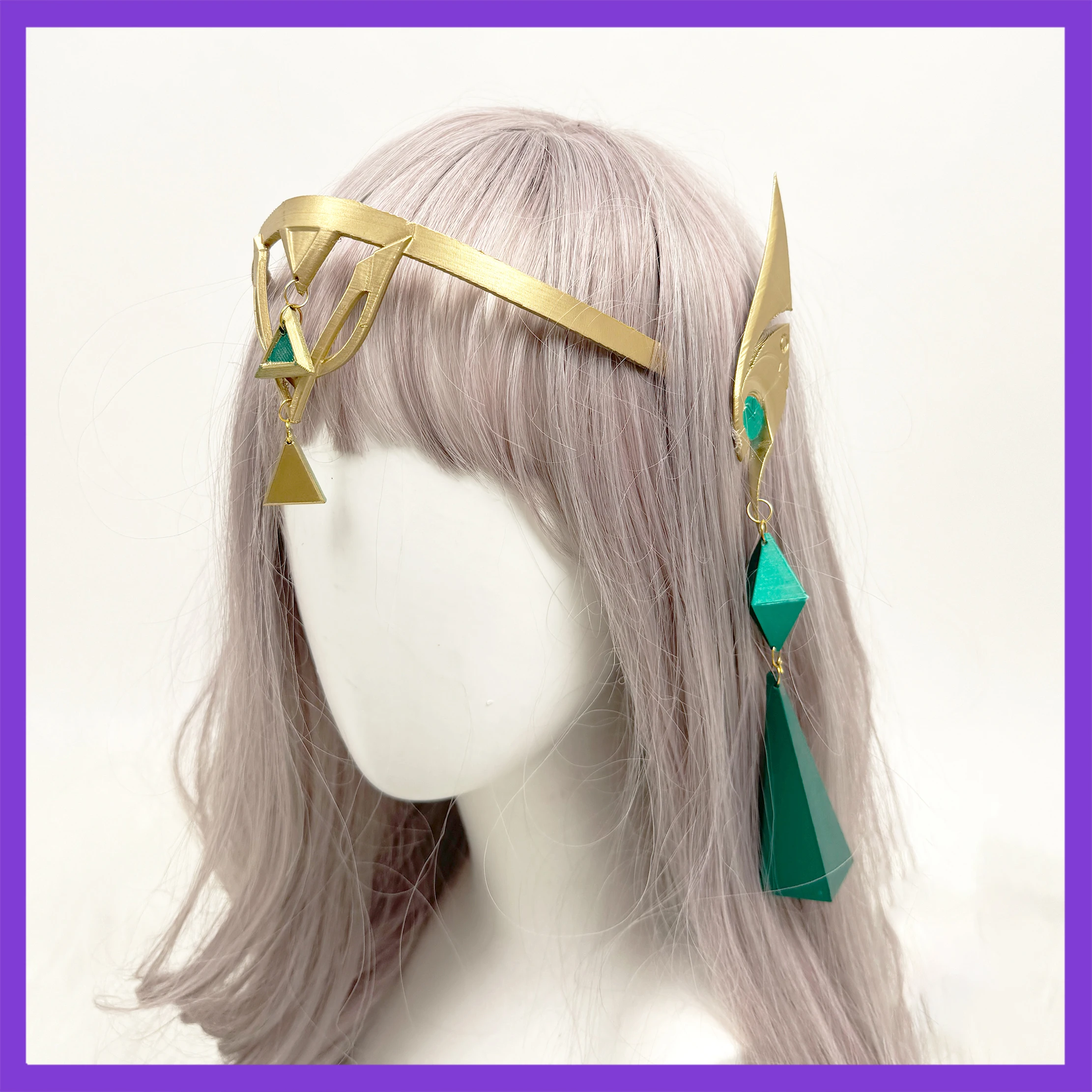 Jogo genshin impacto nefer cosplay prop nefer headwear conjunto headdress prop nefer acessórios para mulheres halloween adereços adultos