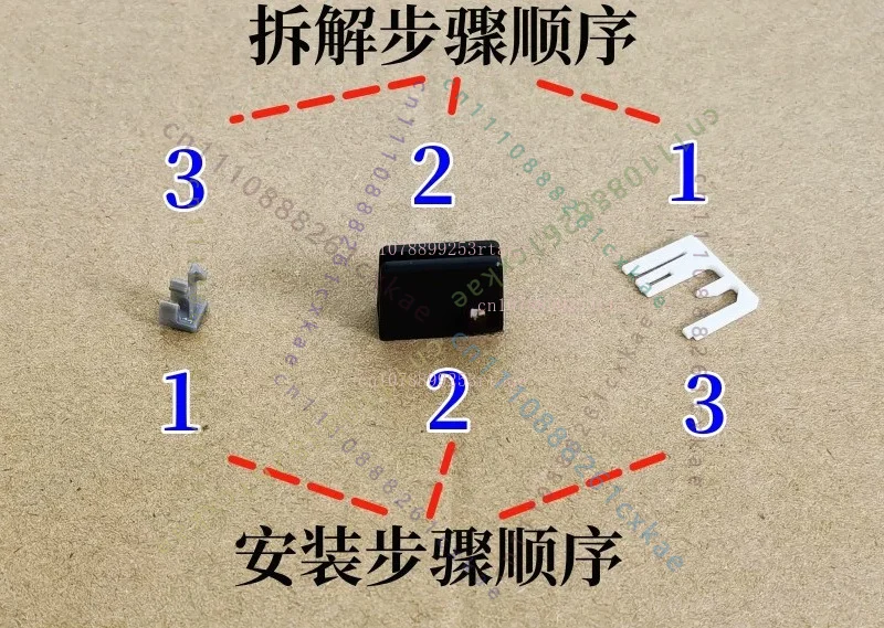 1pcs Original 3-Piece Snap-on Fader Knob For Pioneer DJM900NXS2 DJM800 DJM2000 XDJ-XZ Mixer Channel Fader Replacement Part