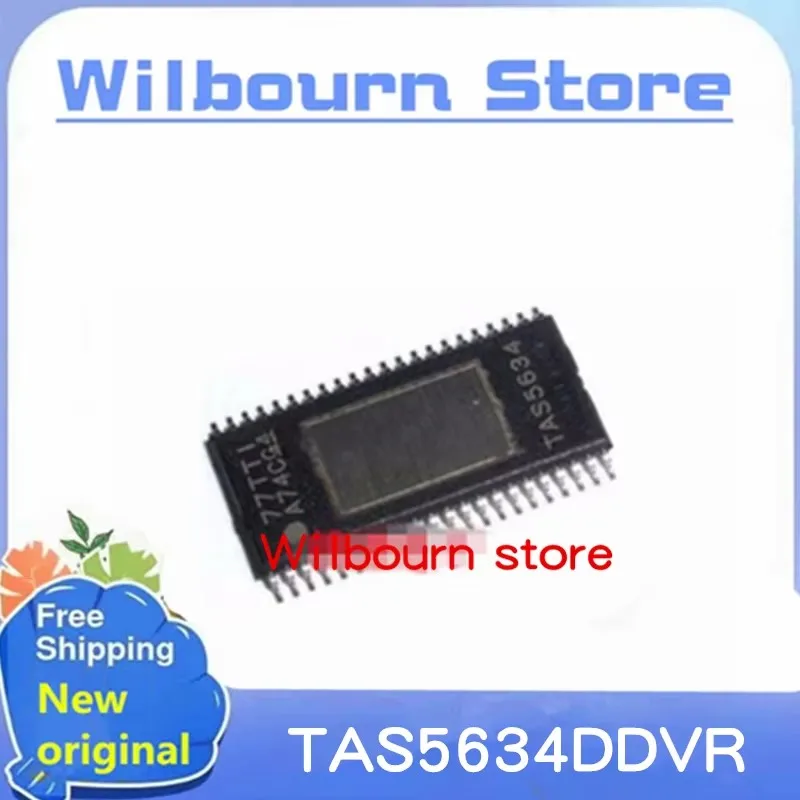 1PCS~10pcs/LOT 100% NEW TAS5634DDVR TAS5634DDV TAS5634 HTSSOP-44 Linear chip audio amplifier