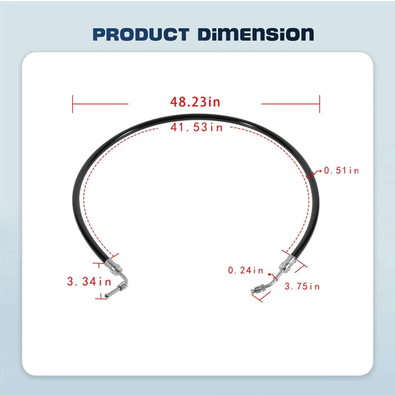 Mercruiser 스턴 드라이브용 파워 트림 호스, Mercury Marine 32-95859 32-861128 및 Mallory 9-71512 교체용, 18-2436