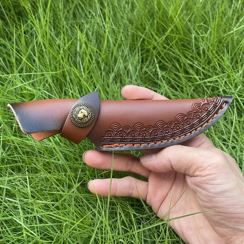 1 шт., уличные прямые ножны из воловьей кожи, ножны с фиксированным лезвием, чехол для хранения, держатели для сумок, чехол для брюк, портативный с пряжкой