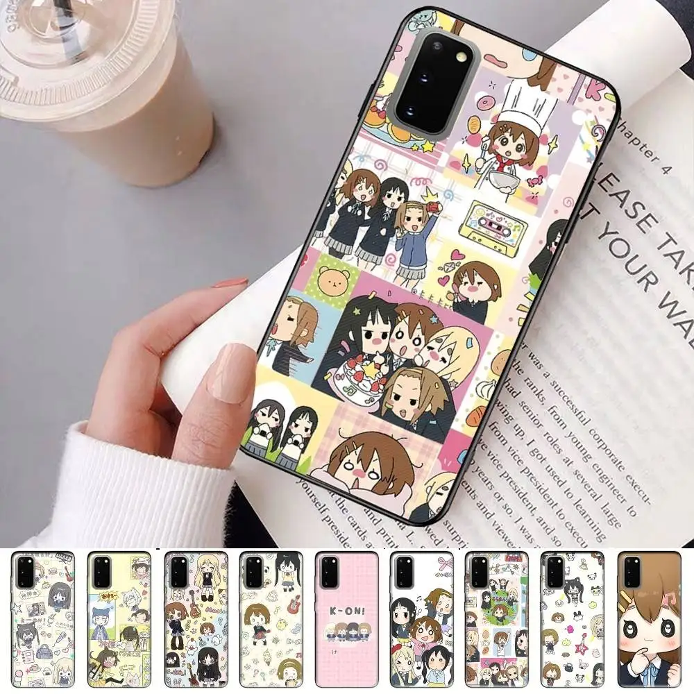 Anime K-ON Girls Cute Phone Case For Samsung S 24 Fe 25 Ultra Plus 20 Lite 21 30 22 23 24 22 Ultra 5G Fundas