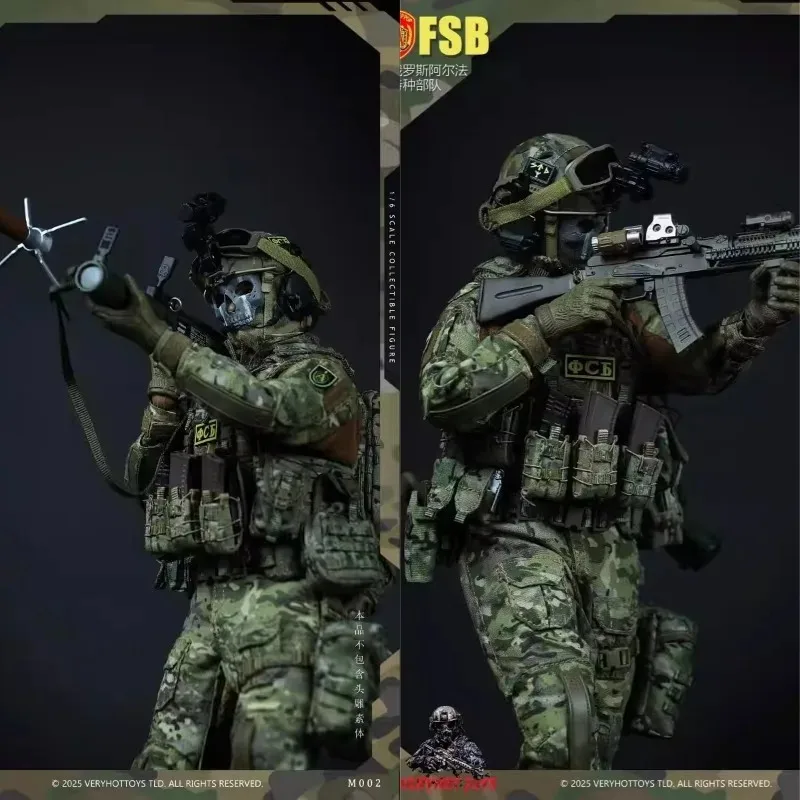 VERYHOT M002 Presale 1/6 Scale Male Russian Alpha Special Forces Clothes Set Model Fit 12'' Action Figure Body Doll Set Model