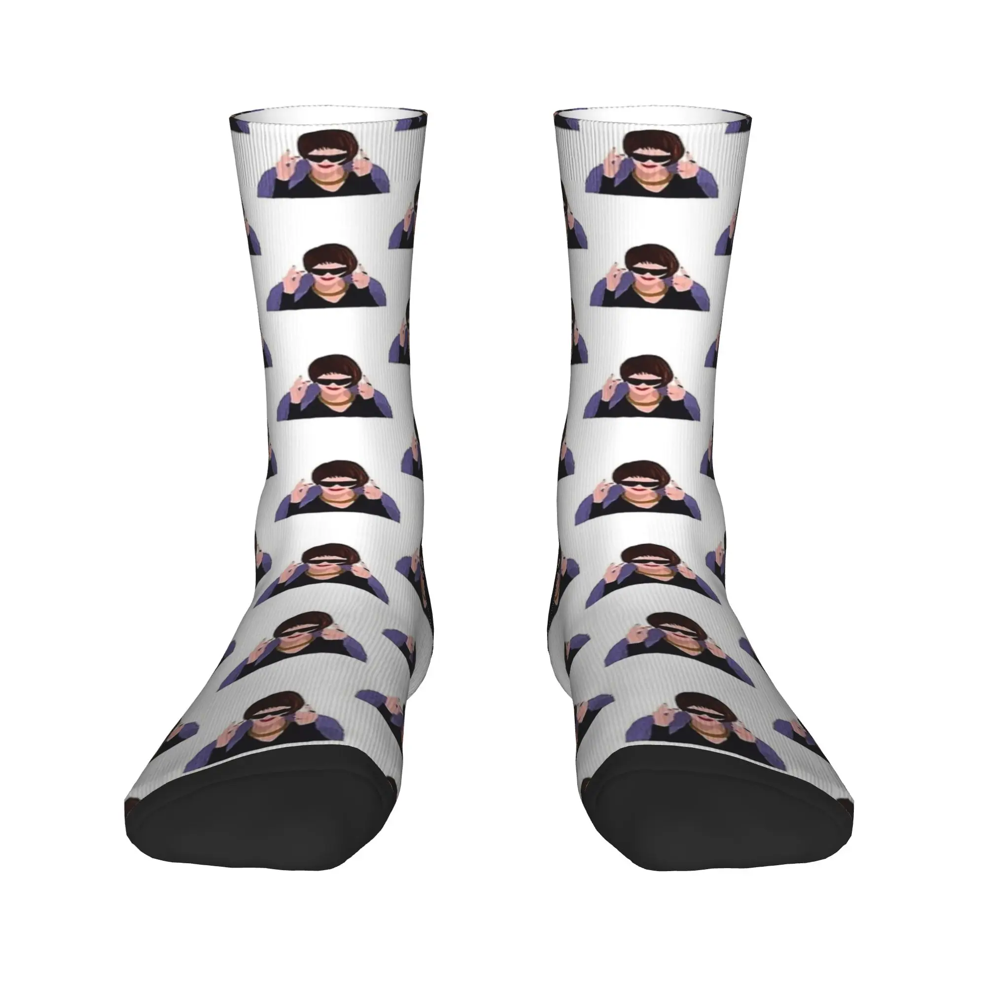 Joanne  Patti Lupone The Devil Wears Movie Socks Pattern Stockings Anti Men Socks Soft Spring Fashion Outdoor Sports Socks