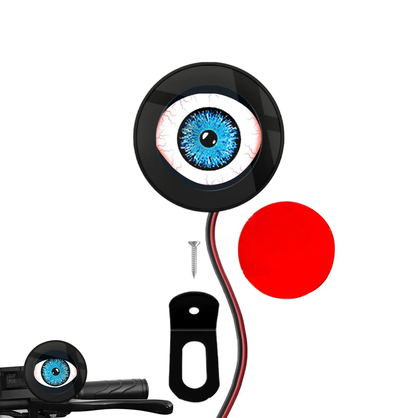 Car Eyes Dynamic Light Motorcycle Multi-mode Dynamic Grille Modification LED Universal Flashing Car Grille Modification