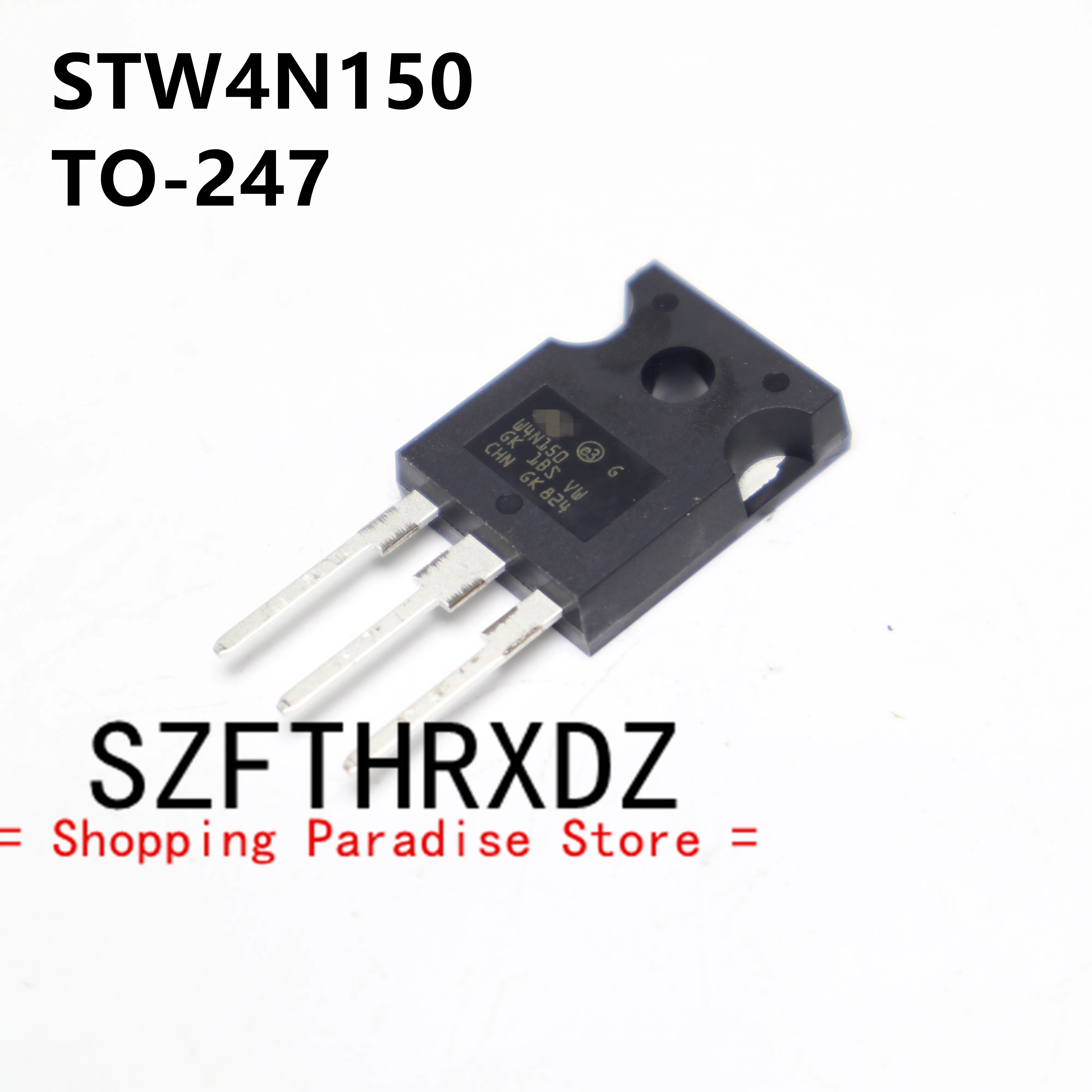 

SZFTHRXDZ 10pcs 100% New Imported Original STW4N150 W4N150 TO-247 High-voltage Field Effect Tube 1500V 4A