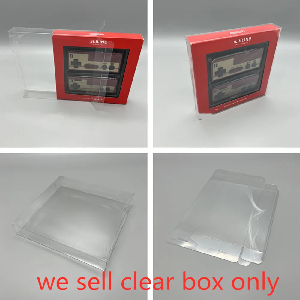 PET Box Protector For NS Switch ONLINE FC Transparent Collect Boxes For Family Computer Handle Game Shell Clear Display Case