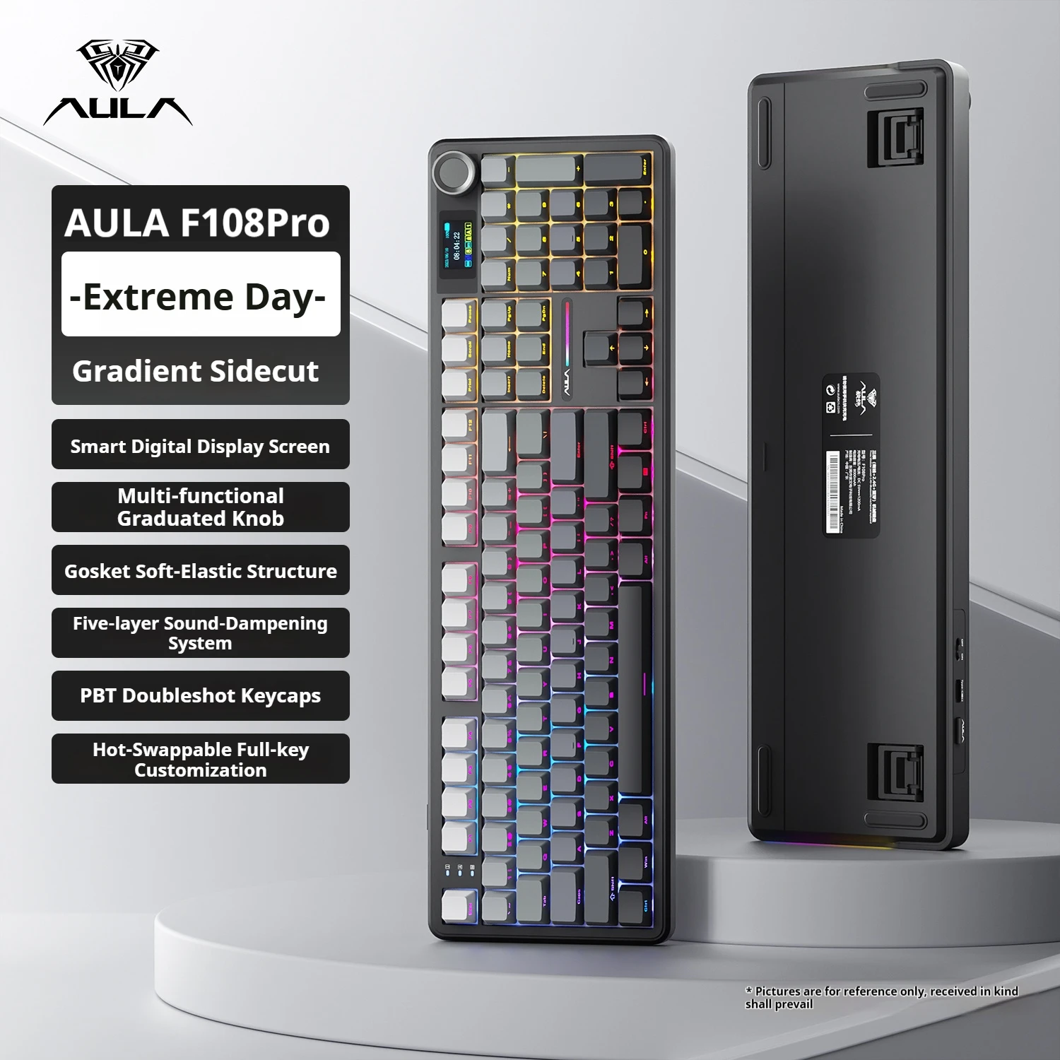 Aula F108 pro RGBバックライト メカニカルキーボード 本体 S311c14032168490bba68444718523