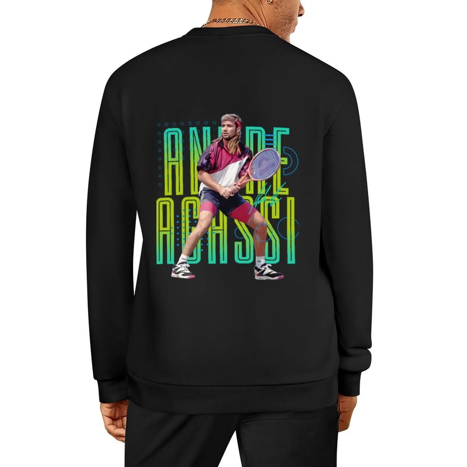 

Andre Agassi 90's Pullover men's coat tracksuits autumn clothes men's autumn clothes sweatshirt men